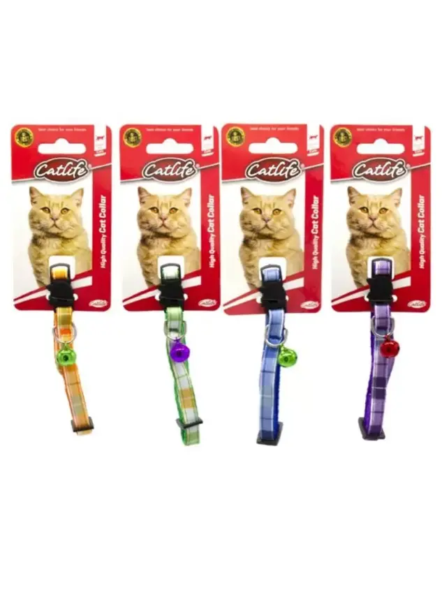 202595-Catlife Kediler İçin Zilli Boyun Tasması Mix Color - 1