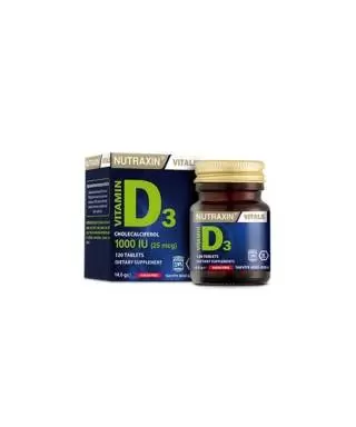 Nutraxin Vitamin D3 1000 IU 120 Tablet