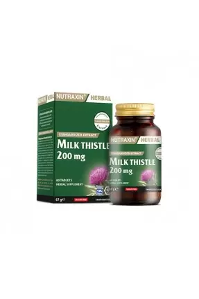 Nutraxin Herbal Milk Thistle 200mg 60 Kapsül