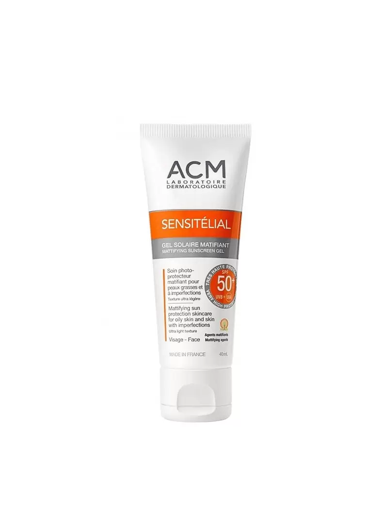 ACM Sensitelial Mattifying Sunscreen Gel SPF 50+ 40 ml