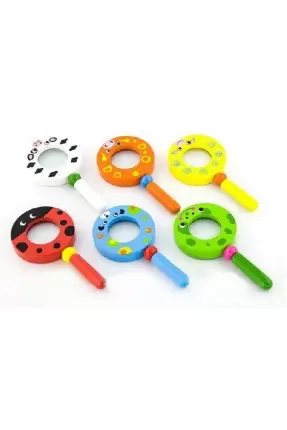 Pharma Toys Wooden Magnifying Glass Turuncu