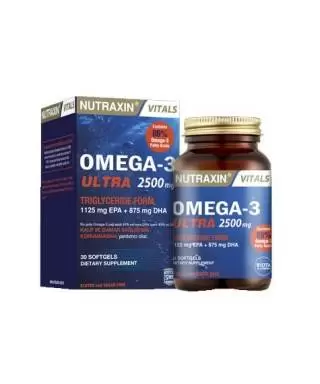 Nutraxin Omega-3 Ultra 2500 mg 30 Yumuşak Kapsül