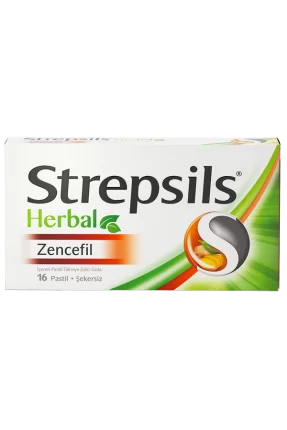 Strepsils Herbal Zencefil 16 Pastil