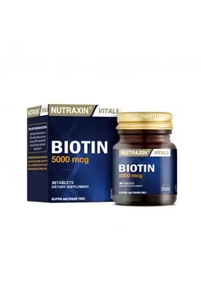 Nutraxin Biotin 5000 mcg 30 Tablet