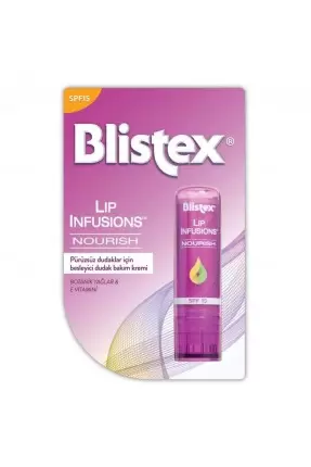 Blistex Lip Infusions Nourish Spf15 ( Pürüzsüz Dudaklar İçin Besleyici Dudak Kremi ) 3.7g