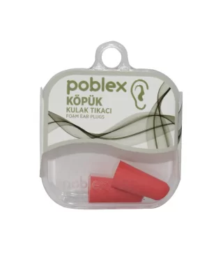 Poblex Köpük Kulak Tıkacı 1 Çift (2 Adet) Kutulu