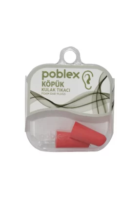 Poblex Köpük Kulak Tıkacı 1 Çift (2 Adet) Kutulu