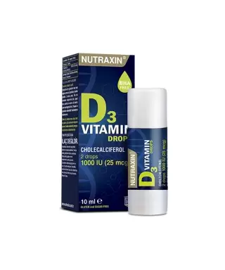 Nutraxin Vitamin D3 Takviye Edici Gıda Damla 10 ml