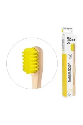 Humble Brush Ekolojik Bambu Hassas Diş Fırçası Yetişkin, Sarı