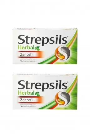 Strepsils Herbal Zencefil 16 Pastil x 2 Adet