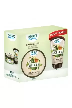 Arko Nem Değerli Yağlar Avokado Krem 250ml + 60ml Set