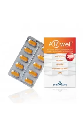 ARwell Beta Glukan -Propolis - Vitamin C- Çinko 200 mg*30 Tablet