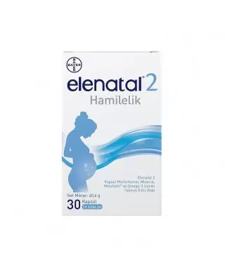 Elenatal 2 Hamilelik Multivitamin, Mineral ve Omega 3 Kapsül 30 luk