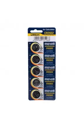 Maxell CR2032 Lithium Hafıza Pili 5 Adet