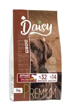 Daisy Premium Biftekli High Energy Yetişkin Köpek Maması 3 Kg