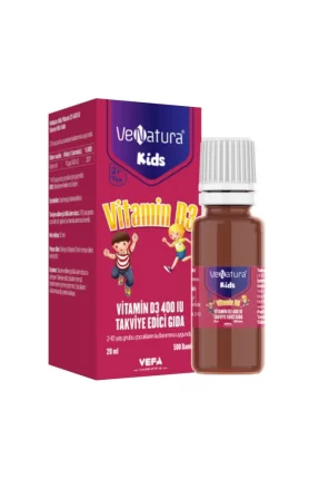 Venatura Kids Vitamin D3 400 IU Takviye Edici Gıda 20 ml