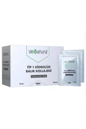 VeNatura Tip 1 Hidrolize Balık Kollajeni Takviye Edici Gıda 30 Saşe