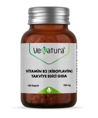 VeNatura Vitamin B2 (Riboflavin) Takviye Edici Gıda 100 kapsül