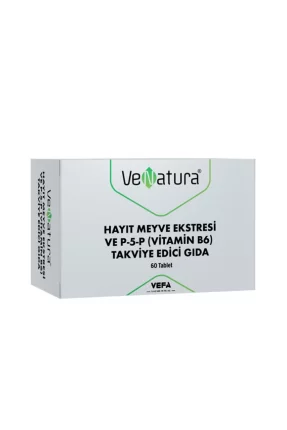 Venatura Hayıt Meyve Ekstresi ve P-5-P Vitamin B6 Takviye Edici Gıda 60 Kapsül