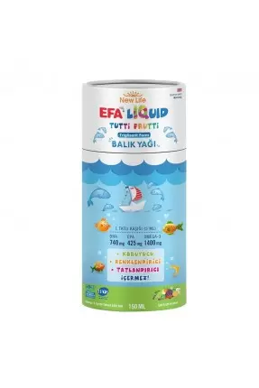 New Life Efa Liquid Tutti Frutti Balık Yağı 150 ml