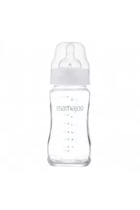 Mamajoo Cam Biberon 240 ml & Anti-Kolik Biberon Emziği No:2 / M