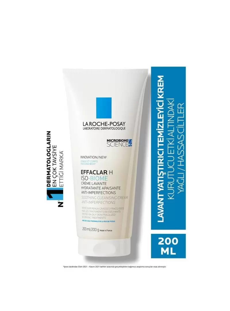 La Roche Posay Effaclar H Iso-Biome Lavant Temizleyici Krem 200 ml