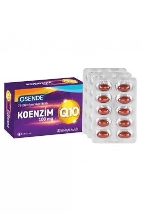 Osende Koenzim 100mg Q10 30 Yumuşak Kapsül