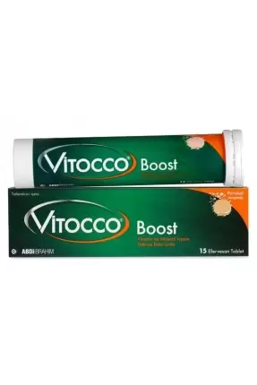 Vitocco Boost Vitamin Mineral İçeren Takviye Edici Gıda 15 Efervesan Tablet