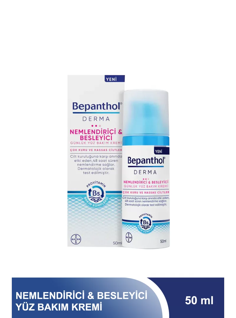 Bepanthol Derma Nemlendirici & Besleyici Yüz Bakım Kremi 50 ml