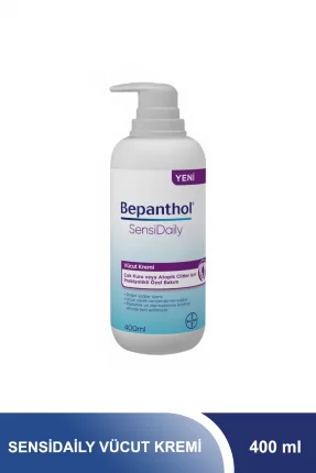 Bepanthol SensiDaily Pompalı 400 ml Vücut Kremi (S.K.T 02-2024)