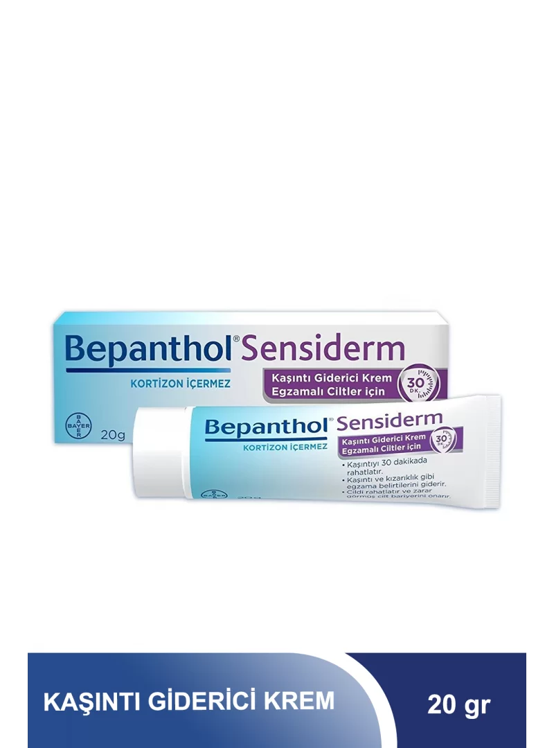 Bepanthol Sensiderm Krem 20 gr - Kaşıntı İçin Krem (S.K.T 08-2023)