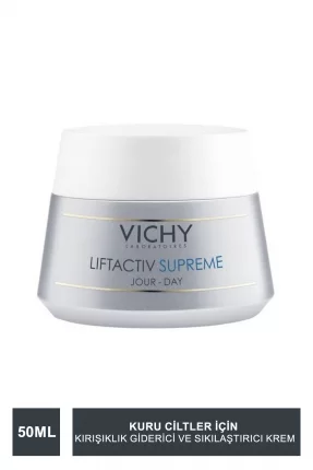 Vichy Liftactiv Supreme Cream 50 ml - Kuru Ciltler İçin Kırışıklık Giderici ve Sıkılaştırıcı Krem (S.K.T 03-2024)