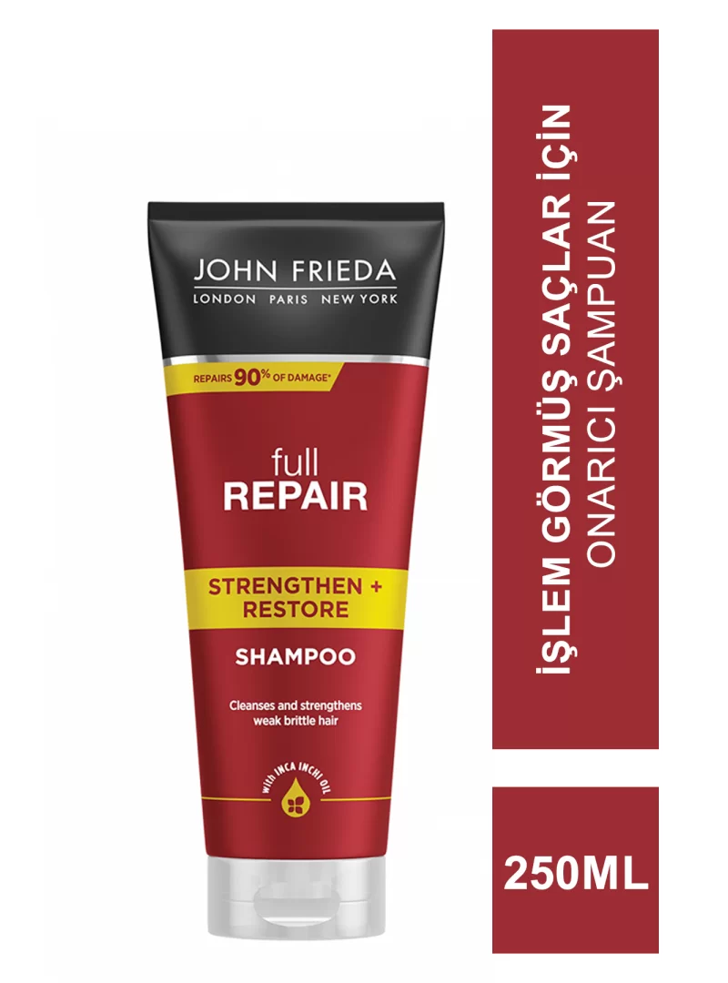 John Frieda Full Repair Shampoo 250 ml İşlem Görmüş Saçlar İçin Onarıcı Şampuan