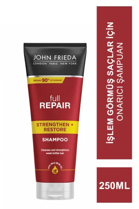 John Frieda Full Repair Shampoo 250 ml İşlem Görmüş Saçlar İçin Onarıcı Şampuan