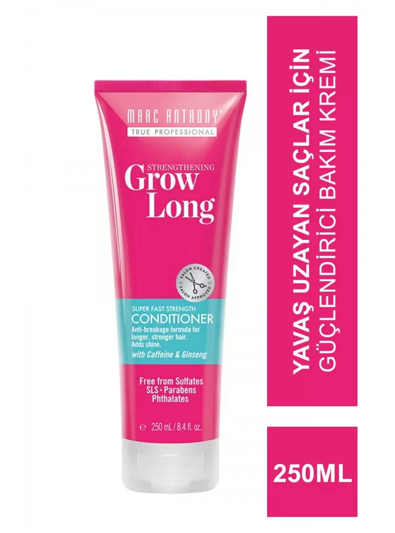 Marc Anthony Grow Long Super Fast Strength Conditioner Yavaş Uzayan Saçlar İçin Güçlendirici Bakım Kremi 250 ml