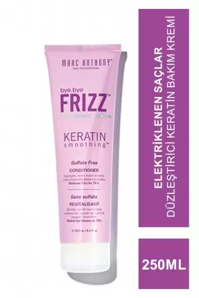 Marc Anthony Frizz Keratin Smoothing Conditioner Elektriklenen Saçlar Düzleştirici Keratin Bakım Kremi 250 ml