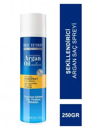 Marc Anthony Nourishing Argan Oil Extra Hold Hair Spray ( Şekillendirici Argan Saç Spreyi ) 250 gr