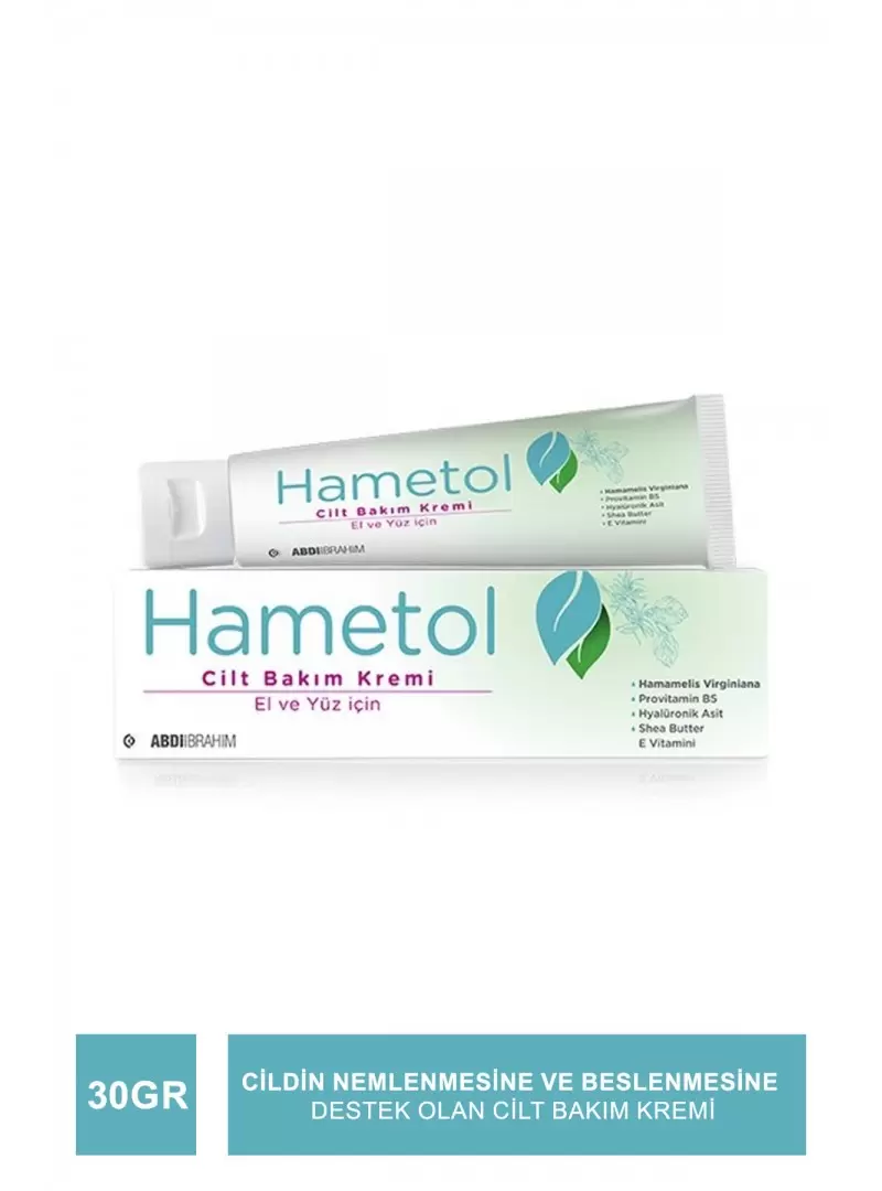 Hametol Cilt Bakım Kremi 30 gr