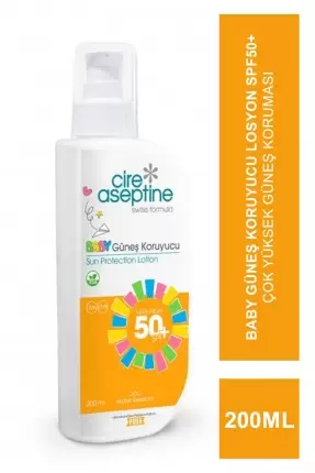 Cire Aseptine Baby Güneş Koruyucu Losyon Spf50+ 200 ml