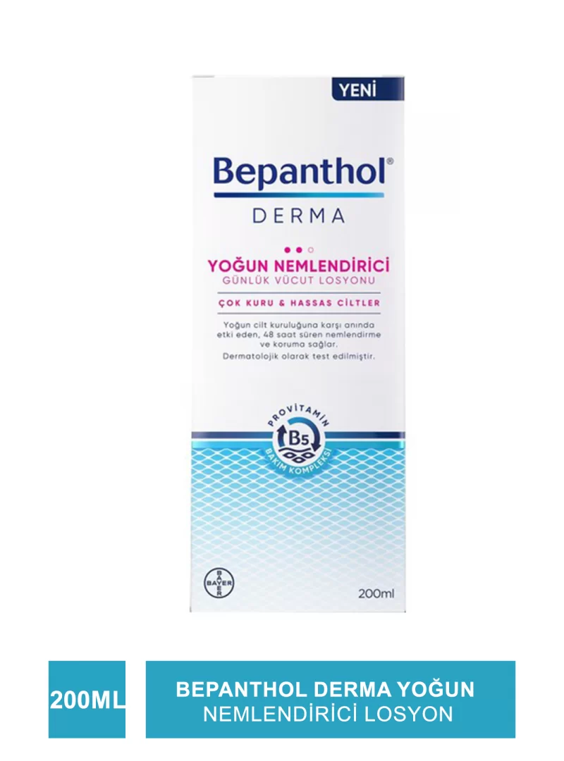 Bepanthol Derma Yoğun Nemlendirici Losyon 200 ml (S.K.T 06-2023)