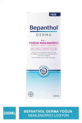 Bepanthol Derma Yoğun Nemlendirici Losyon 200 ml (S.K.T 06-2023)