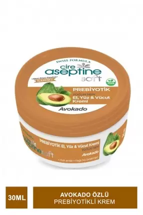 Cire Aseptine Soft Avokado Özlü Yoğun Nemlendirici Prebiyotikli Krem 30 ml