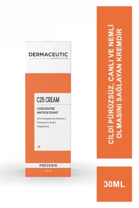 Dermaceutic C25 Cream 30ml - Yaşlanma Karşıtı Gündüz Bakım Kremi (S.K.T 09-2024)