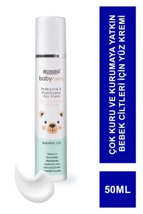 Dermoskin Babycare Prebiyotik & Postbiyotik Yüz Kremi 50 ml