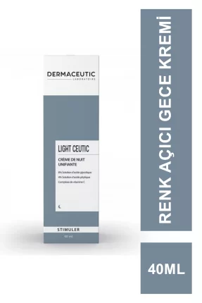 Dermaceutic Light Ceutic Renk Açıcı Gece Kremi 40 ml (S.K.T 11-2023)