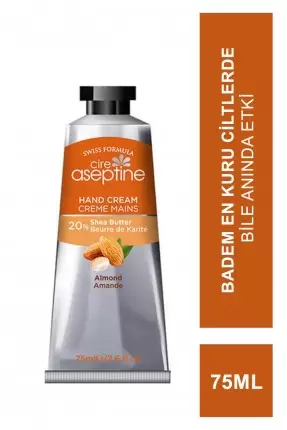 Cire Aseptine %20 Shea Butter El Kremi Badem 75 ml