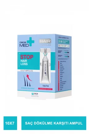 CeceMed Stop Hair Loss Scalp Ampoules Saç Dökülme Karşıtı Ampul 10x7ml