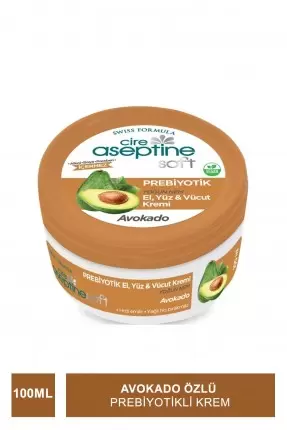 Cire Aseptine Soft Avokado Özlü Yoğun Nemlendirici Prebiyotikli Krem 100 ml