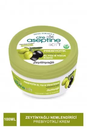 Cire Aseptine Soft Zeytinyağlı Nemlendirici Pürüzsüzleştirici Prebiyotikli Krem 100 ml