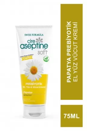 Cire Aseptine Soft Prebiyotik El Yüz Vücut Kremi Papatya 75 Ml